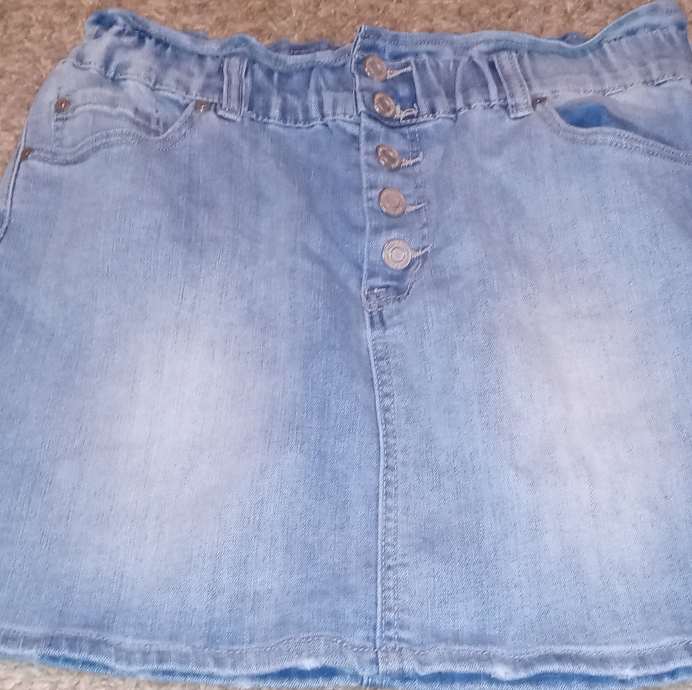 Women's‎ Indigo Rein Denim Skirt Size 9 Color Blue Juniors Buttons Cute Sexy...